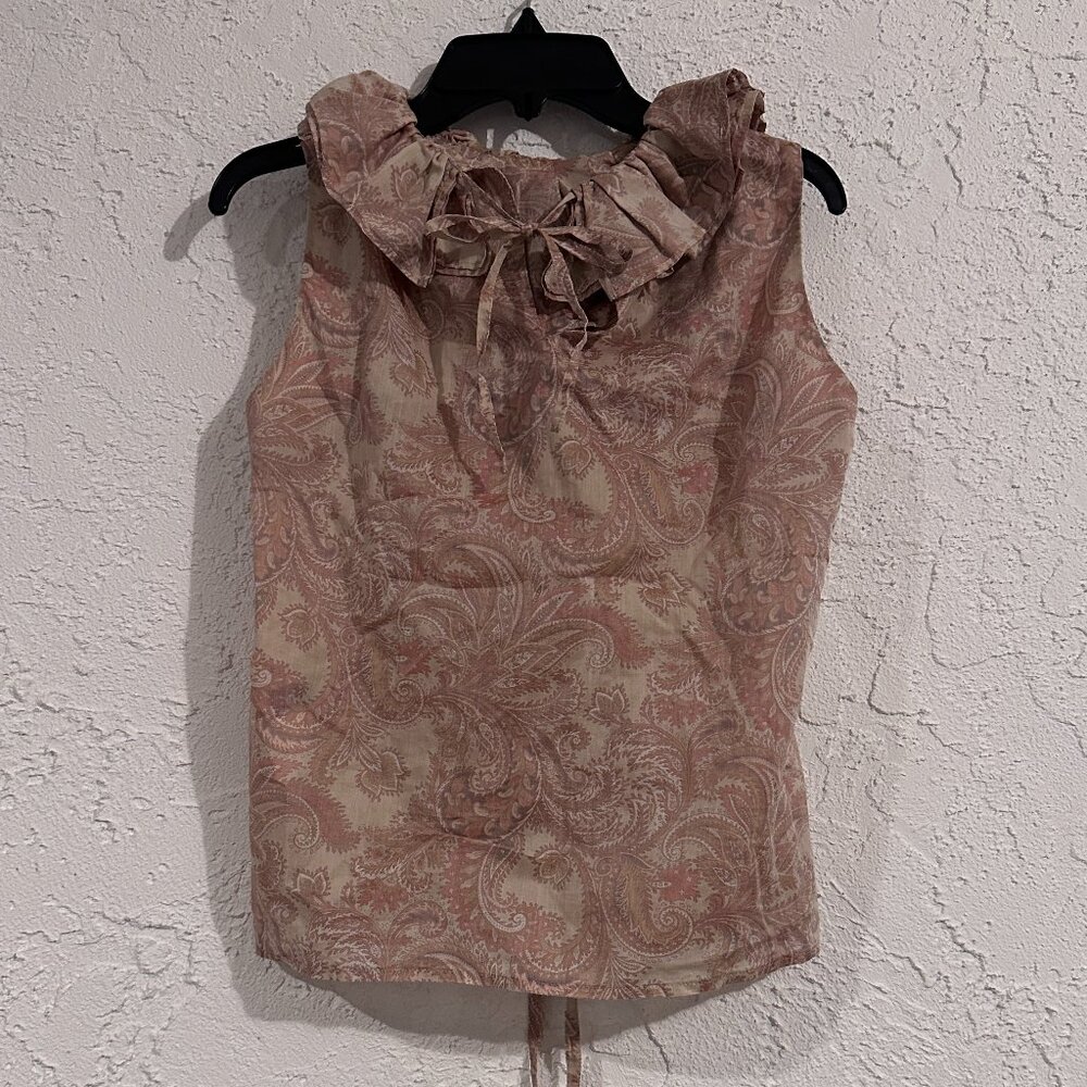 EPOCA THE SHOP Paisley Ruffle Blouse XS (Japan) – Feminine & Chic